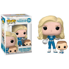 FIGURA FUNKO POP LOS CUATRO FANTASTICOS PRIMEROS PASOS INVISIBLE WOMAN & FRANKLIN 9 CM