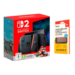 CONSOLA NINTENDO SWITCH 2 + MARIO KART WORLD SWITCH 2 + PROTECTOR DE PANTALLA