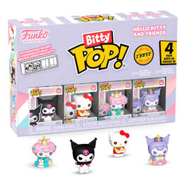 FIGURA BITTY PACK 4 HELLO KITTY AND FRIENDS 3 2,5 CM