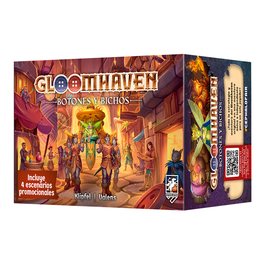 JUEGO DE MESA GLOOMHAVEN BOTONES Y BICHOS