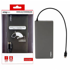POWER BANK NEGRO 8000mAh BIGBEN SWITCH