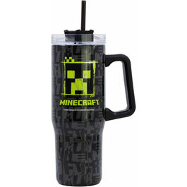 TAZA TERMO XL ACERO INOXIDABLE MINECRAFT CREEPER 940ML