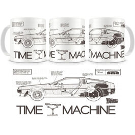 TAZA CERAMICA REGRESO AL FUTURO TIME MACHINE