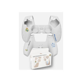 FUNDA SILICONA DUALSENSE REAL MADRID BLANCO PS5