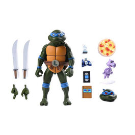FIGURA TEENAGE MUTANT NINJA TURTLES ULTIMATE LEONARDO VHS SCALE ACTION 18 CM