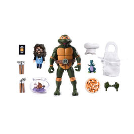 FIGURA TEENAGE MUTANT NINJA TURTLES ULTIMATE MICHEANGELO VHS SCALE ACTION 18 CM