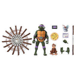 FIGURA TEENAGE MUTANT NINJA TURTLES ULTIMATE DONATELLO VHS SCALE ACTION 18 CM