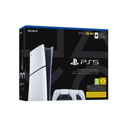 CONSOLA PS5 SLIM BLANCA DIGITAL + 2º DUALSENSE