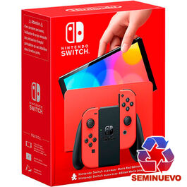 CONSOLA NINTENDO SWITCH OLED EDICION ESPECIAL RED MARIO SWITCH (SEMINUEVO)