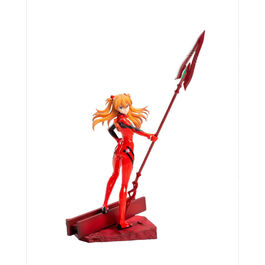 FIGURA EVANGELION 3.0 + 1.0 THRICE UPON A TIME ASUKA SHIKINAMI LANGLEY W/ SPEAR OF LONGINUS 20 CM - LUMINASTA SEGA
