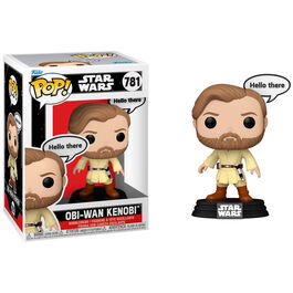 FIGURA FUNKO POP STAR WARS OBI WAN KENOBI HELLO THERE 9 CM