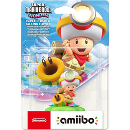 FIGURA AMIIBO COLECCION SUPER MARIO BROS WONDER CAPTAIN TODD & TALKING FLOWER